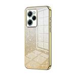 For Xiaomi Redmi Note 12 Pro Speed Gradient Glitter Powder Electroplated Phone Case(Gold)