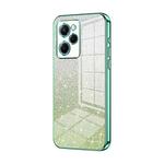For Xiaomi Redmi Note 12 Pro Speed Gradient Glitter Powder Electroplated Phone Case(Green)