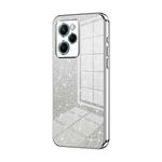 For Xiaomi Redmi Note 12 Pro Speed Gradient Glitter Powder Electroplated Phone Case(Silver)