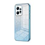 For Xiaomi Redmi Note 12 4G Gradient Glitter Powder Electroplated Phone Case(Blue)