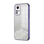 For Xiaomi Redmi Note 12S Gradient Glitter Powder Electroplated Phone Case(Purple)