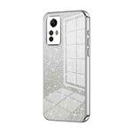 For Xiaomi Redmi Note 12S Gradient Glitter Powder Electroplated Phone Case(Silver)