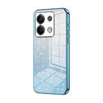 For Xiaomi Redmi Note 13 5G Gradient Glitter Powder Electroplated Phone Case(Blue)