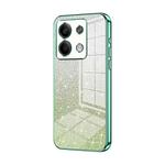 For Xiaomi Redmi Note 13 5G Gradient Glitter Powder Electroplated Phone Case(Green)