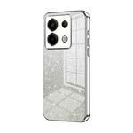 For Xiaomi Redmi Note 13 Pro 5G Gradient Glitter Powder Electroplated Phone Case(Silver)