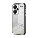 For Xiaomi Redmi Note 13 Pro+ Gradient Glitter Powder Electroplated Phone Case(Black)