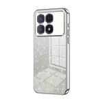 For Redmi K70 Ultra Gradient Glitter Powder Electroplated Phone Case(Silver)