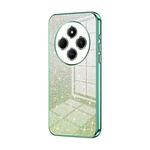For Redmi 14R Gradient Glitter Powder Electroplated Phone Case(Green)