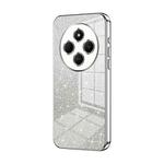 For Redmi 14R Gradient Glitter Powder Electroplated Phone Case(Silver)