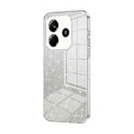 For Redmi Note 14 5G Gradient Glitter Powder Electroplated Phone Case(Transparent)