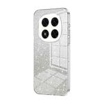 For Redmi Note 14 Pro Gradient Glitter Powder Electroplated Phone Case(Transparent)