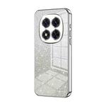 For Redmi Note 14 Pro Gradient Glitter Powder Electroplated Phone Case(Silver)