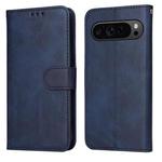 For Google Pixel 9 Pro Classic Calf Texture Flip Leather Phone Case(Blue)