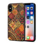 For iPhone XS / X Four Seasons Flower Language Series TPU Phone Case(Autumn Yellow)