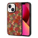 For iPhone 13 Four Seasons Flower Language Series TPU Phone Case(Summer Red)