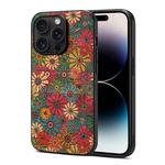 For iPhone 14 Pro Four Seasons Flower Language Series TPU Phone Case(Spring Green)