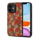 For iPhone 11 Four Seasons Flower Language Series TPU Phone Case(Summer Red)