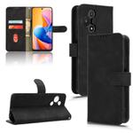 For TCL 60R 5G Skin Feel Magnetic Flip Leather Phone Case(Black)