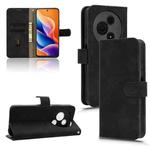 For TCL 605 Skin Feel Magnetic Flip Leather Phone Case(Black)
