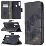 For Huawei P Smart Z Matching Color Crocodile Texture Horizontal Flip PU Leather Case with Holder & Card Slots & Wallet(Black)