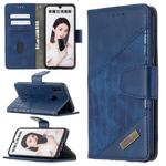 For Huawei P Smart (2019) Matching Color Crocodile Texture Horizontal Flip PU Leather Case with Holder & Card Slots & Wallet(Blue)