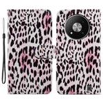 For ZTE Blade A73 5G Painted Pattern Horizontal Flip Leather Phone Case(Leopard)