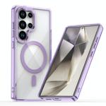 For Samsung Galaxy S25 Ulltra 5G MagSafe Magnetic Clear Phone Case(Purple)