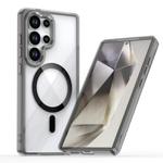For Samsung Galaxy S25 Ulltra 5G MagSafe Magnetic Clear Phone Case(Black)
