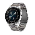 For Huawei Watch GT4 / GT3 / GT2 46mm Three Strains Flat Buckle Titanium Steel Watch Band(Grey)