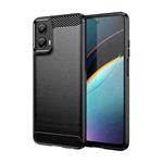 For Motorola Moto G 5G 2024 Brushed Texture Carbon Fiber TPU Phone Case(Black)