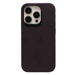 For iPhone 14 Pro Electroplated Metal Lens Frame Design MagSafe Silicone Phone Case(Dark Coffee)