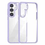 For Samsung Galaxy S25 5G Anti-fingerprint Highly Transparent PC Phone Case(Purple)
