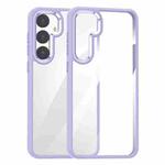For Samsung Galaxy S25+ 5G Anti-fingerprint Highly Transparent PC Phone Case(Purple)