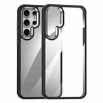For Samsung Galaxy S25 Ultra 5G Anti-fingerprint Highly Transparent PC Phone Case(Black)