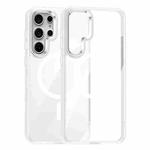 For Samsung Galaxy S25 Ultra 5G MagSafe Anti-fingerprint Highly Transparent PC Phone Case(White)