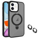 For iPhone 11 MagSafe Magnetic Holder Phone Case(Black)