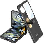 For OPPO Find N3 Flip GKK Integrated Ultrathin with Rotating Cortical Belt Phone Case(Black)