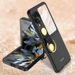 For OPPO Find N3 Flip GKK Integrated Ultra-thin Rotating Ring Full Coverage Phone Case(Black)