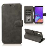 For Samsung Galaxy A7(2018) Calf Texture Magnetic Buckle Horizontal Flip Leather Case with Holder & Card Slots & Wallet & Photo Frame(Black)