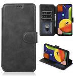 For Samsung Galaxy A50s Calf Texture Magnetic Buckle Horizontal Flip Leather Case with Holder & Card Slots & Wallet & Photo Frame(Black)