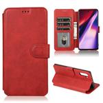 For Samsung Galaxy Note 10 Calf Texture Magnetic Buckle Horizontal Flip Leather Case with Holder & Card Slots & Wallet & Photo Frame(Red)