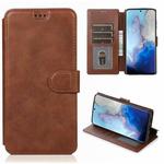 For Samsung Galaxy S20 Calf Texture Magnetic Buckle Horizontal Flip Leather Case with Holder & Card Slots & Wallet & Photo Frame(Coffee)