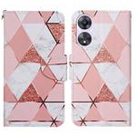 For OPPO A78 4G Colored Drawing Pattern Leather Phone Case(Marble)