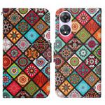 For OPPO A78 4G Colored Drawing Pattern Leather Phone Case(Ethnic Style)