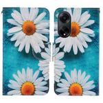 For OPPO A98 Colored Drawing Pattern Leather Phone Case(Daisy)