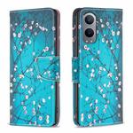 For OnePlus Nord CE4 Lite Global Drawing Pattern Leather Phone Case(Plum Blossom)