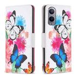 For OnePlus Nord CE4 Lite Global Drawing Pattern Leather Phone Case(Butterflies)