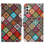 For Samsung Galaxy A05S Colored Drawing Pattern Leather Phone Case(Ethnic Style)