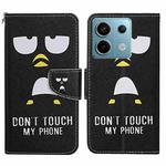 For Xiaomi Redmi Note 13 Pro Colored Drawing Pattern Leather Phone Case(Penguin)