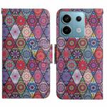 For Xiaomi Redmi Note 13 Pro Colored Drawing Pattern Leather Phone Case(Diamond Kaleidoscope)
